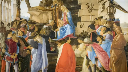 Adorazione dei Magi Botticelli Uffizi Gallery Florence Florence Tour medici dynasty - Adorazione Botticelli Uffizi Medici 1 544x306 - Medici Dynasty