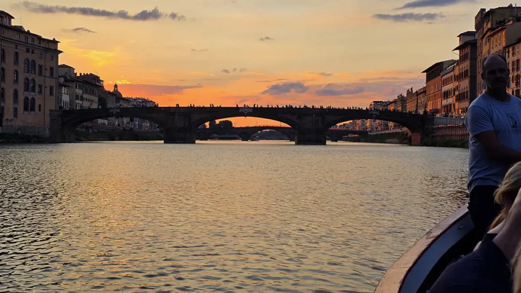 Florence Boat Tour Sunset