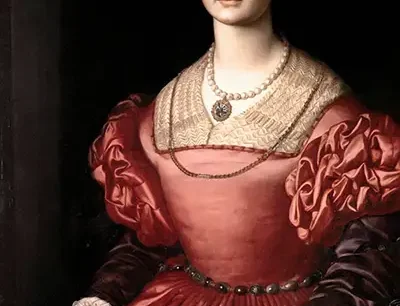 Portrait of Lucrezia Panciatichi by Bronzino at the Uffizi Gallery Florence great florentine women - Lucrezia Panciatichi Bronzino Uffizi Thumb 400x306 - Great Florentine Women