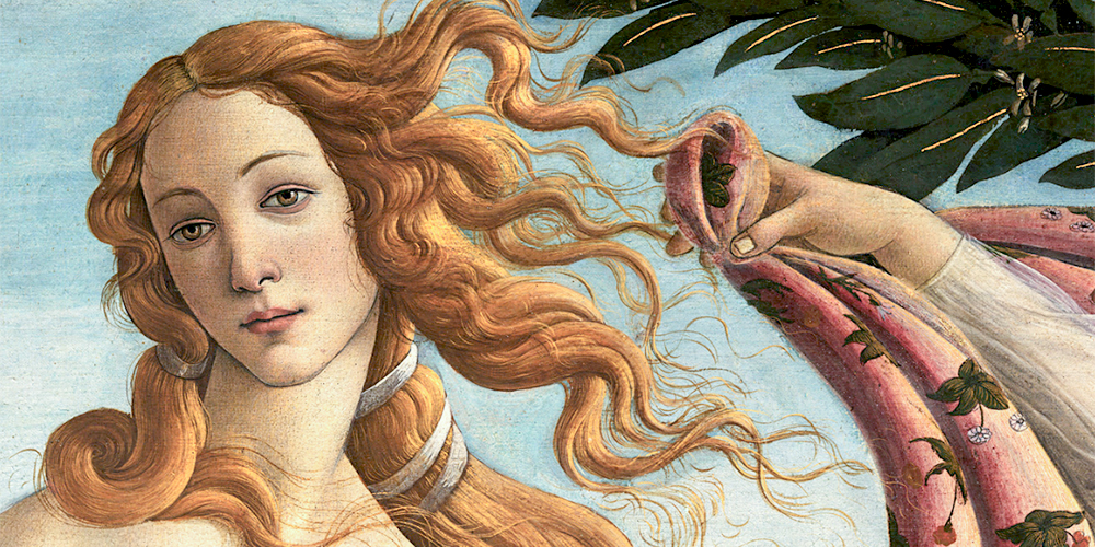 Venus Botticelli tours in florence accademia gallery florence uffizi gallery walking tours florence - visi e mano Ora Venere - Touring Florence